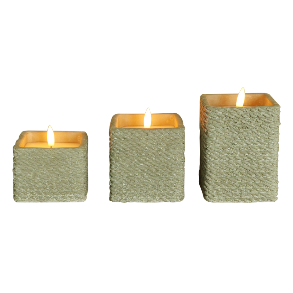 LED 3D brough Flameless lucerna cum remotis in domum suam ornamentum