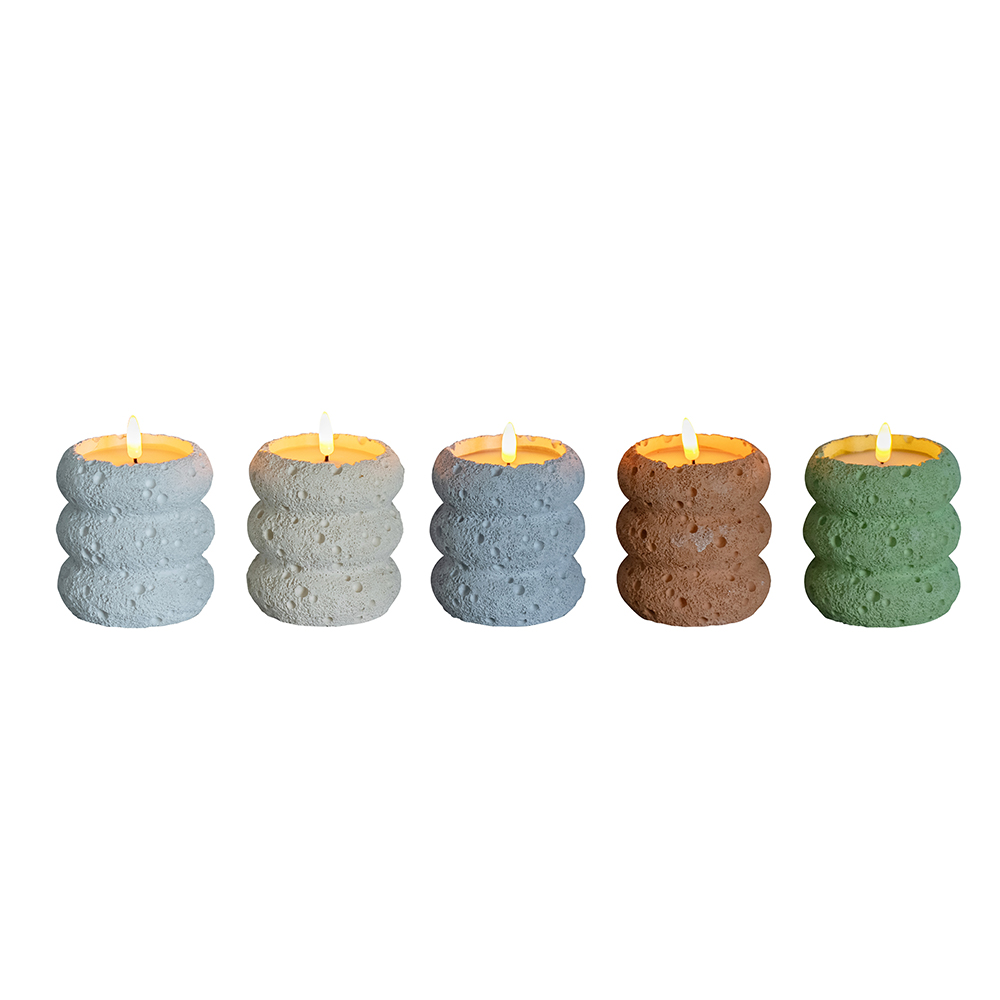 3D cemento flickering flammeless lucerna cum Longinquus et Timer